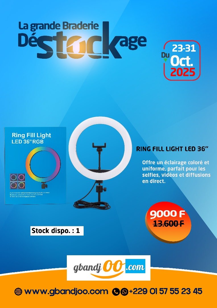 RING FILL LIGHT LED 36’’ RGB