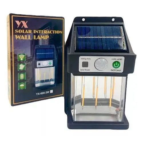 YX Solar Wall Lamp 3W – Applique Solaire Intelligente Extérieure