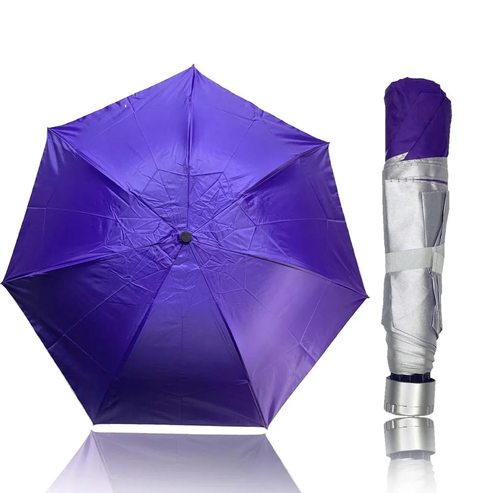 Parapluie pliable mécanique violet 95 cm