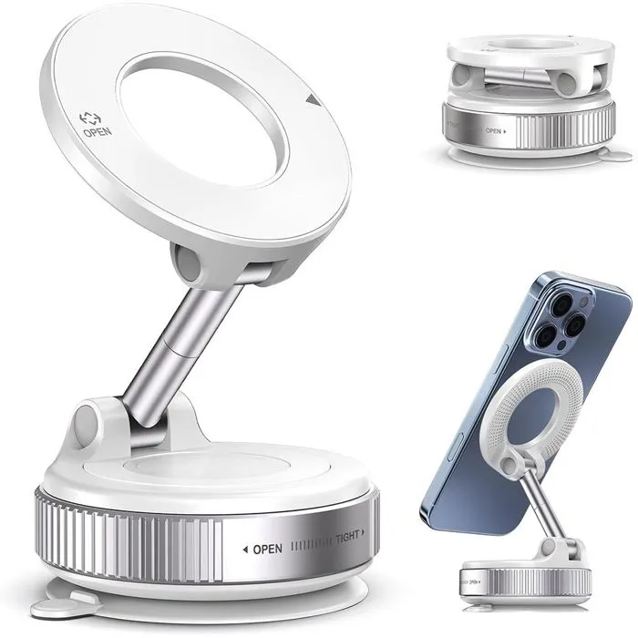 Support Magnétique Universel avec Ventouse – Vacuum Suction Magnetic Bracket
